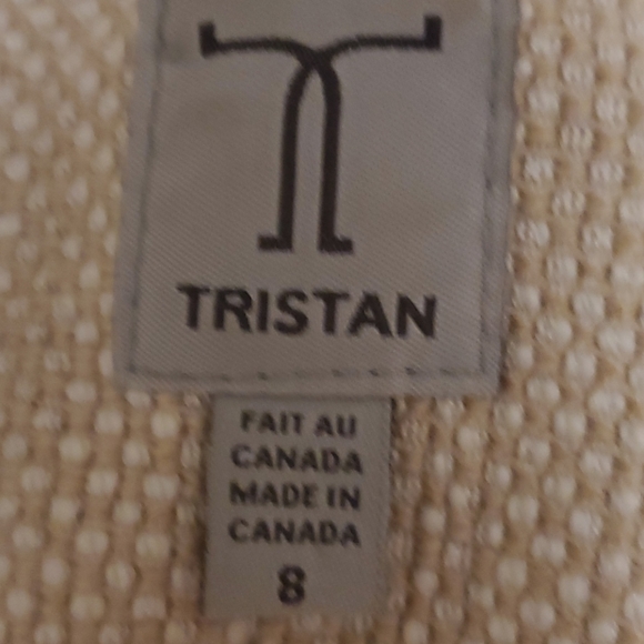 Tristan size 8 jacquard skirt suit cream / beige - Picture 3 of 7